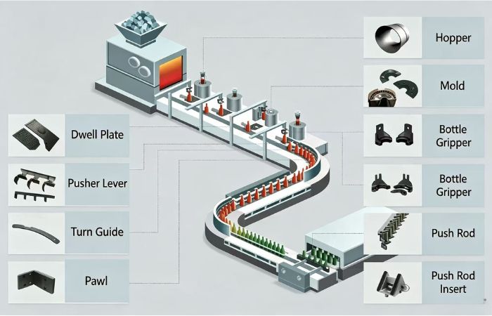 PI in the glass industry